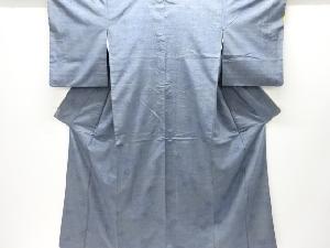 枝葉模様織り出し手織り紬着物